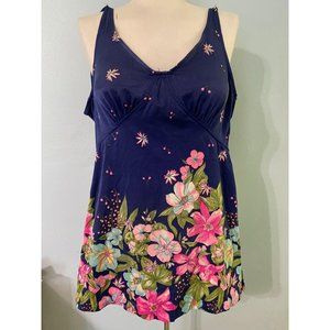 1960s Bullet Bra Swing Skirt Hawaiian Swimsuit